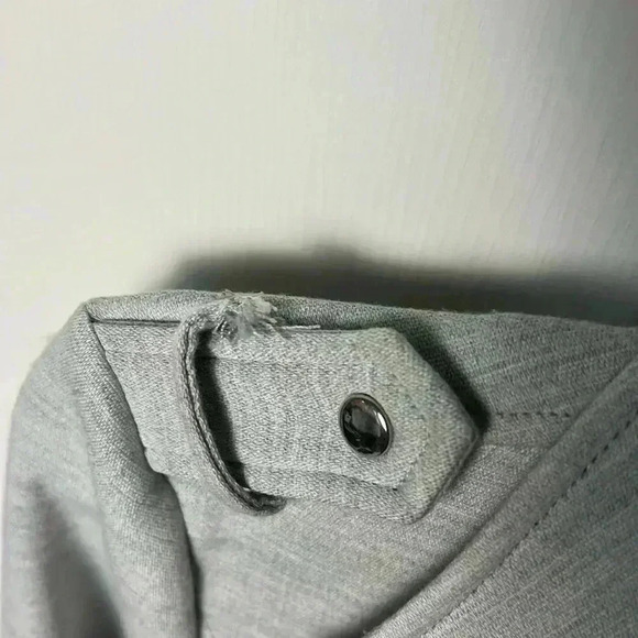 Trafaluc by Zara grey moto jacket with silver detail size XS - Picture 3 of 12